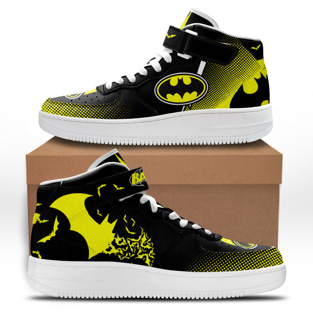 Batman Mid Shoes Custom Sneakers For Fans