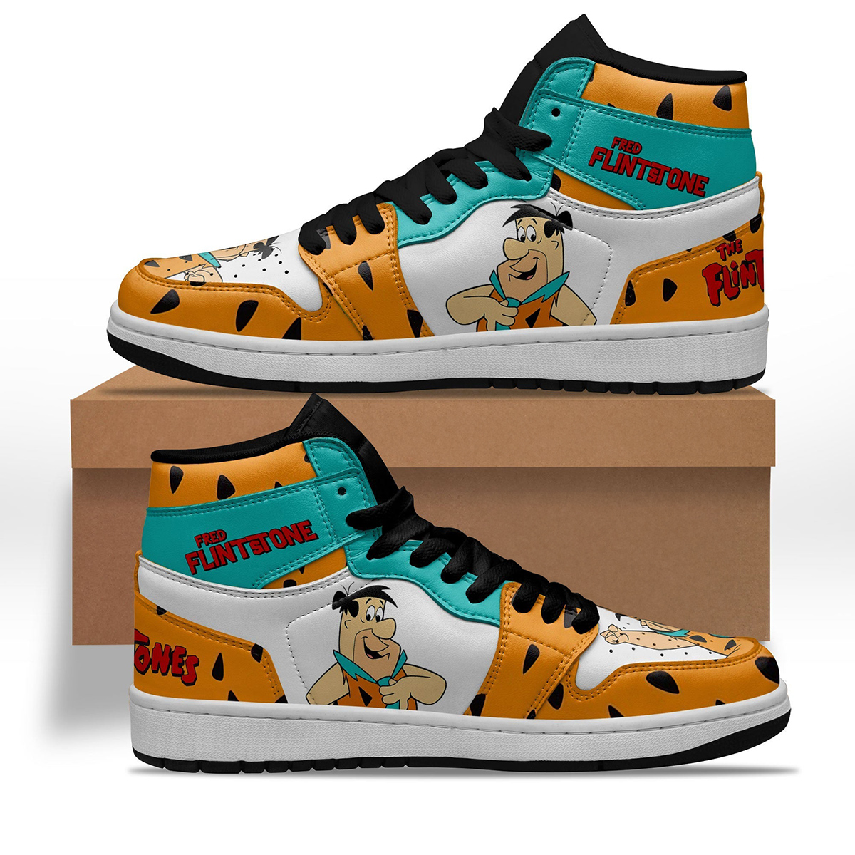 The Flintstones Fred Flintstones Shoes Custom
