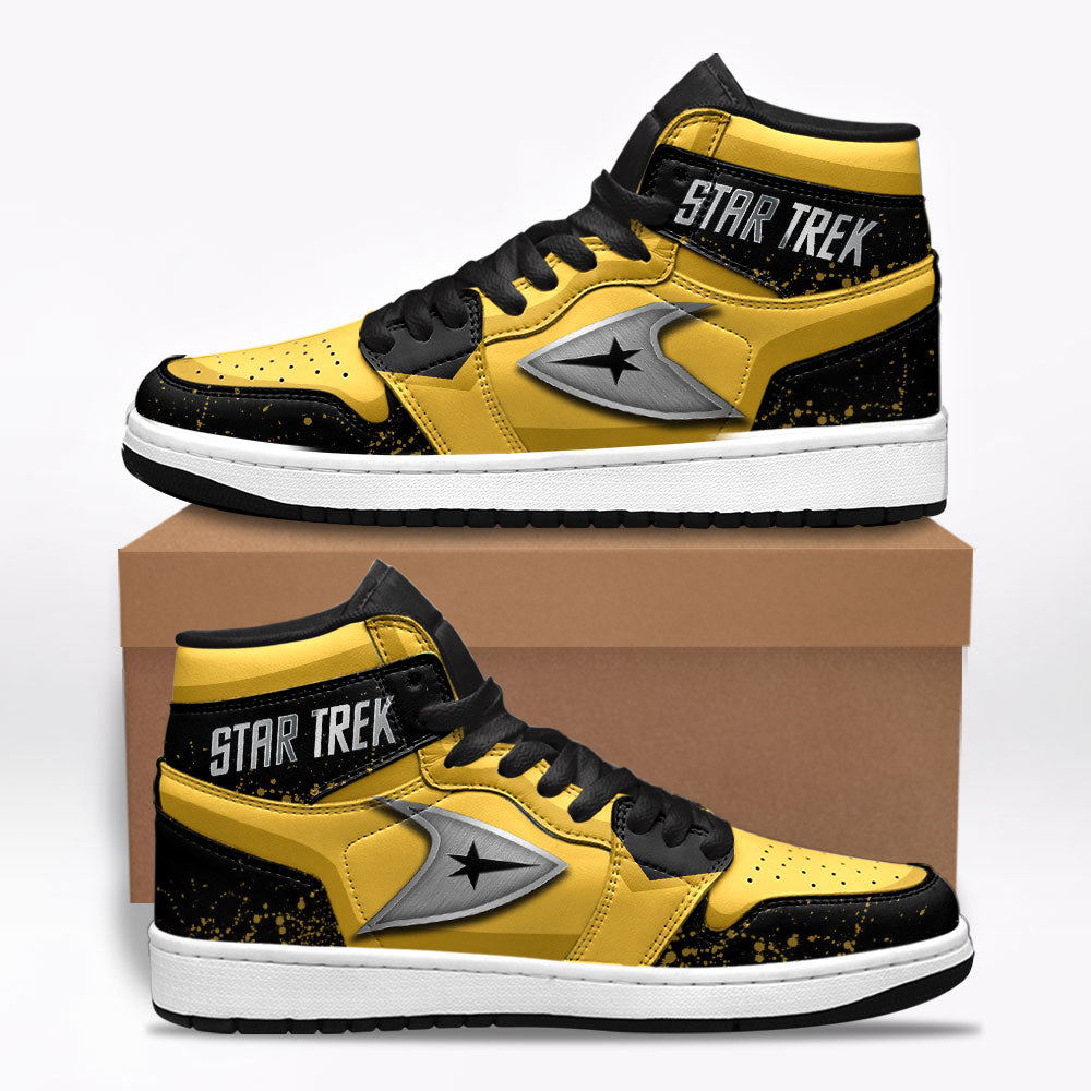 Star Trek Yellow Shoes Custom For Fans Sneakers