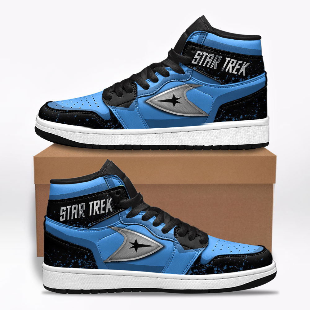 Star Trek Blue Shoes Custom For Fans
