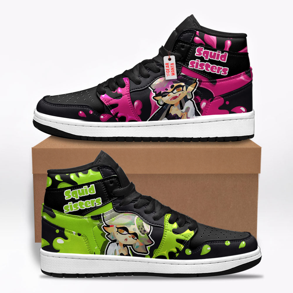Squid Sisters Splatoon Shoes Custom For Fans
