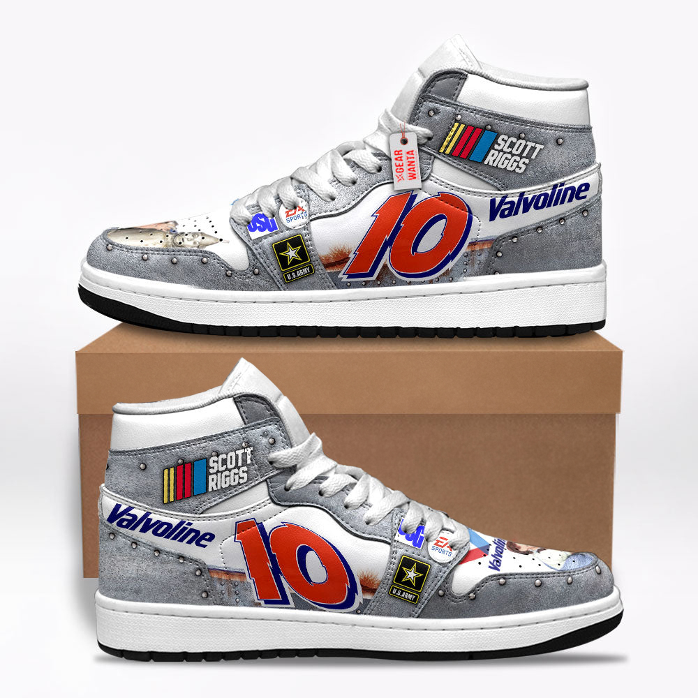 Scott Riggs Shoes Custom Wizard of Oz #10 Cars Race Sneakers
