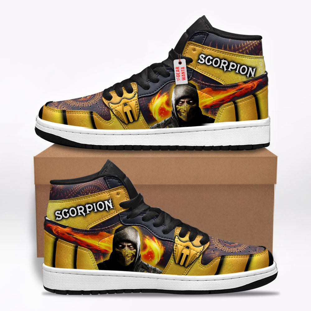 Scorpion Mortal Kombat Shoes Custom Sneakers For Fans