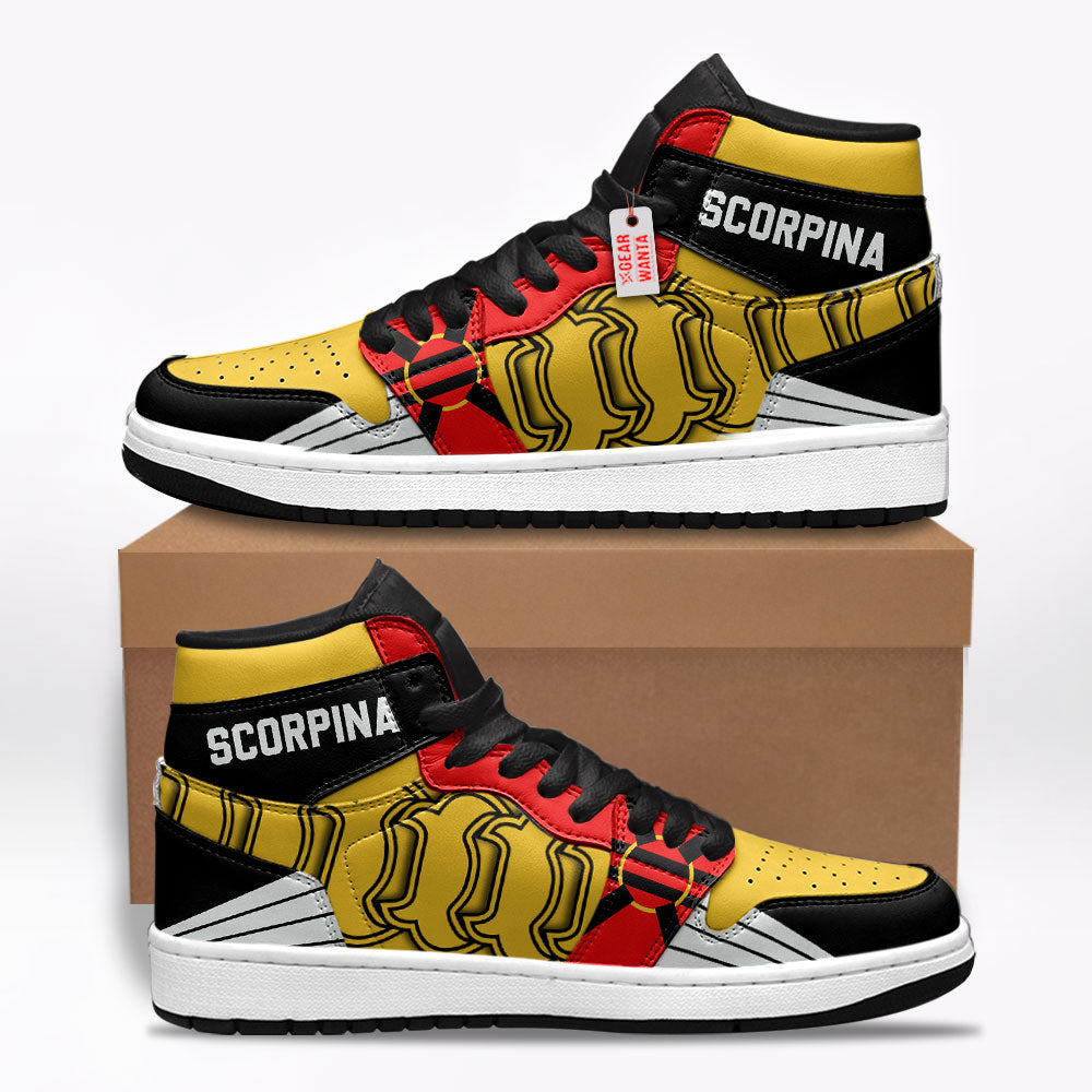 Scorpina Mighty Morphin Shoes Custom Sneakers