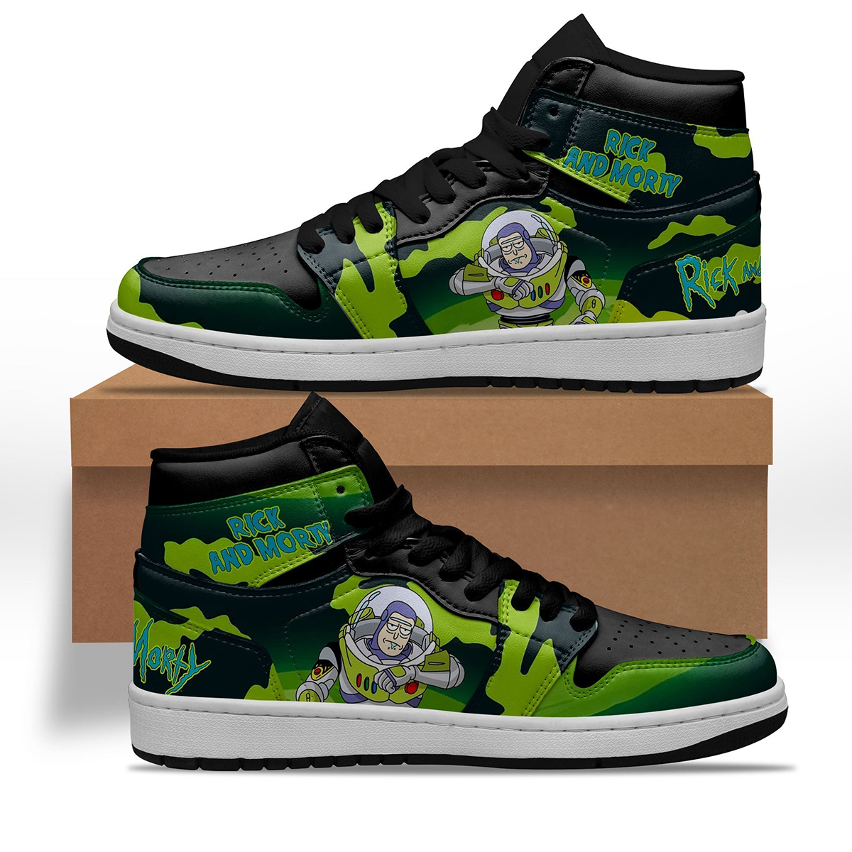 Rick and Morty Crossover Toy Story Sneakers Custom Shoes