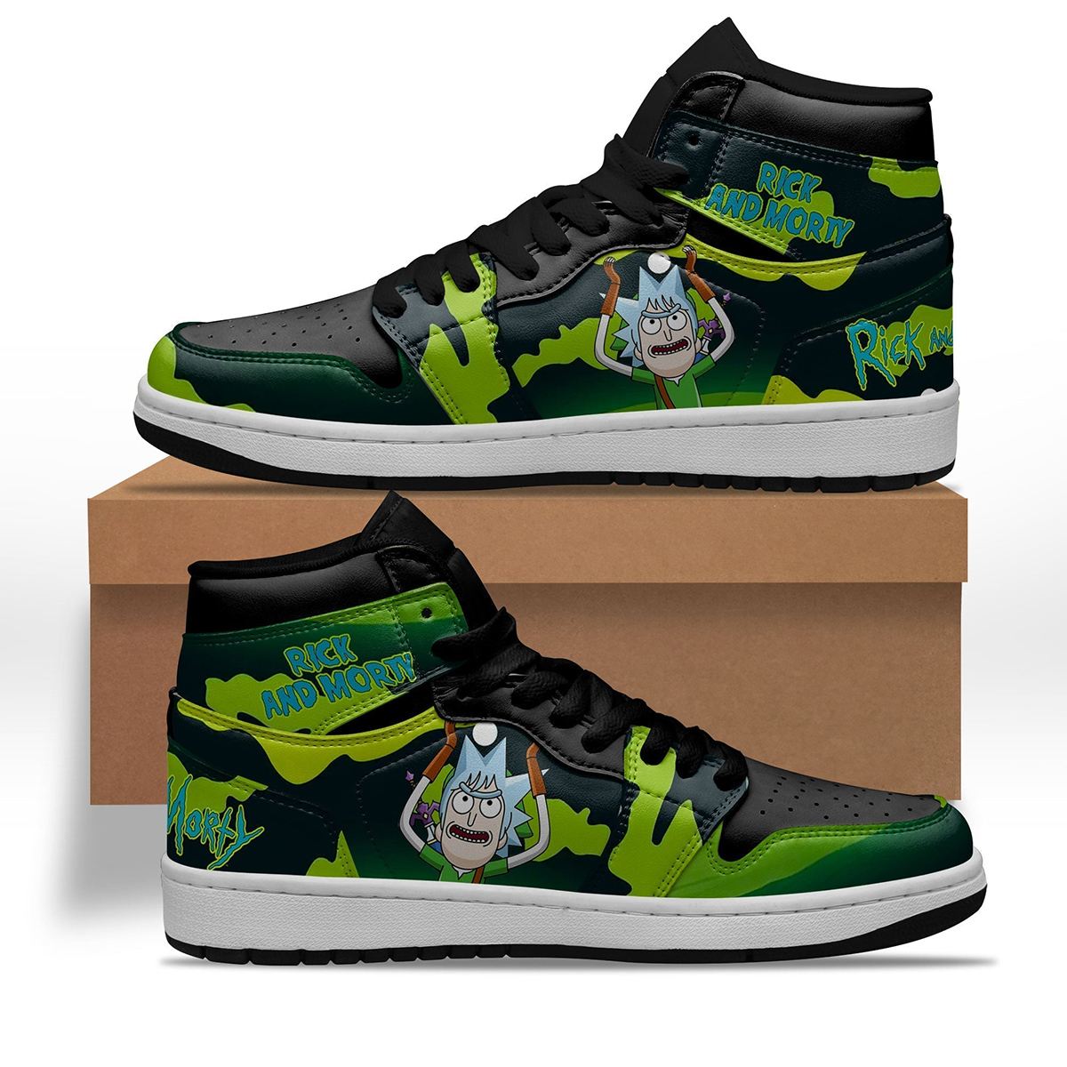 Rick and Morty Crossover Zelda Sneakers Custom Shoes