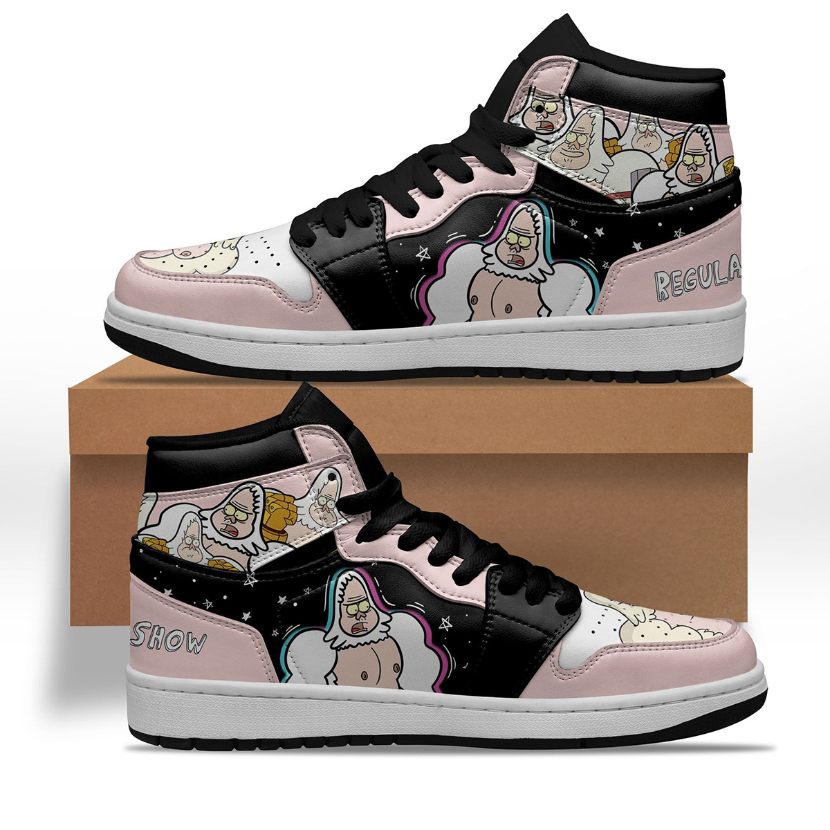 Regular Show Skips Walks Shoes Custom Sneakers Funny