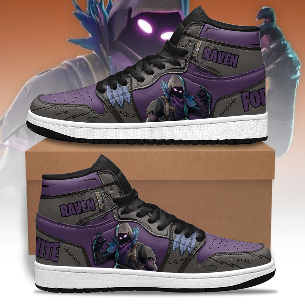 Raven Skin Game Character Shoes Custom For Fans