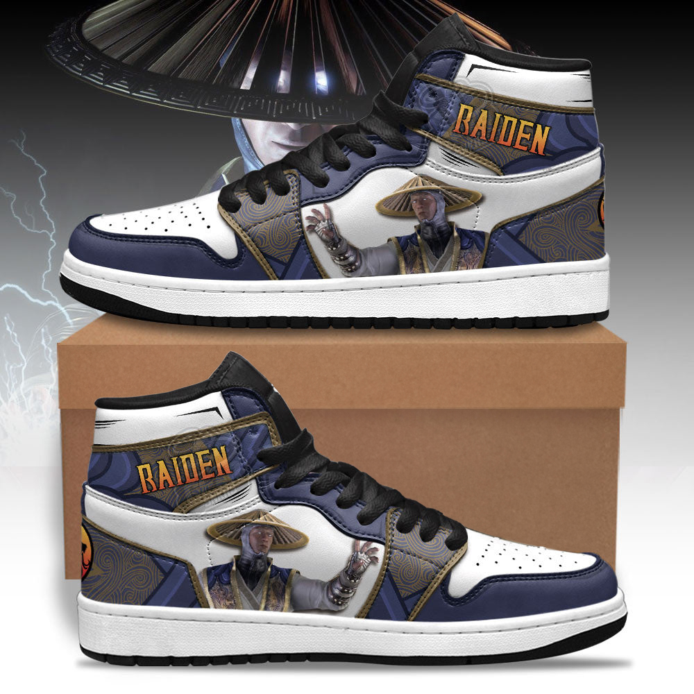 Raiden Mortal Kombat Sneakers Custom For Fans