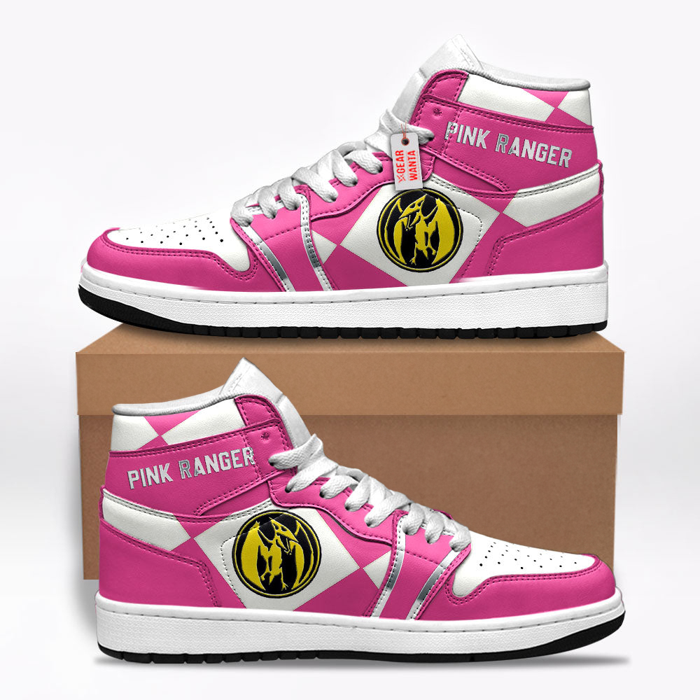 Pink Ranger Mighty Morphin Power Rangers Shoes Custom Sneakers