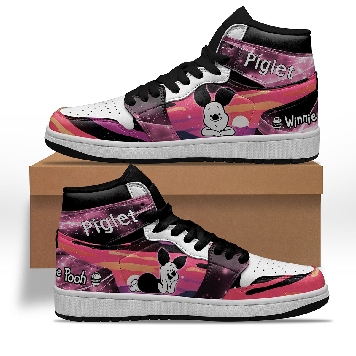 Piglet Silhouette Shoes Custom For Fans Sneakers