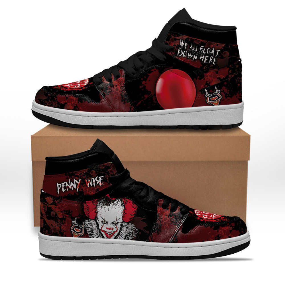 Pennywise IT Shoes Custom Horror Fans Sneakers For Fans
