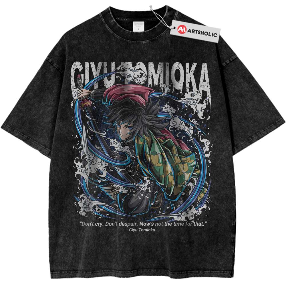Giyu Tomioka Shirt, Demon Slayer Shirt, Anime Shirt, Vintage T-Shirt