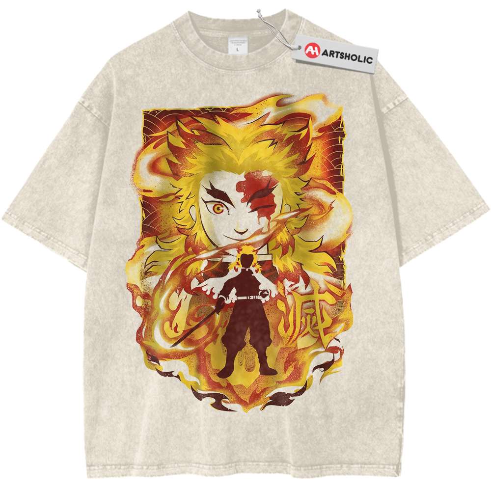 Kyojuro Rengoku Shirt, Demon Slayer Shirt, Anime Shirt, Vintage T-Shirt