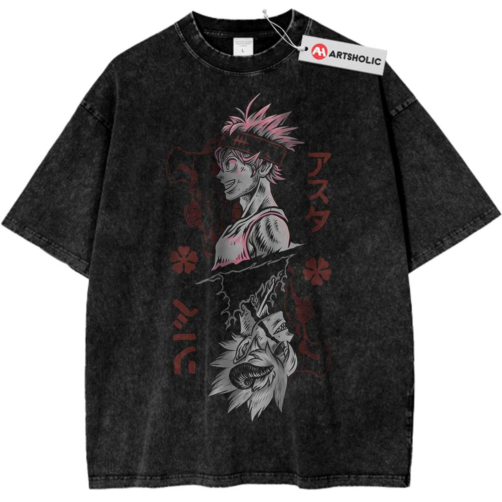 Asta Shirt, Black Clover Shirt, Anime Shirt, Vintage T-Shirt