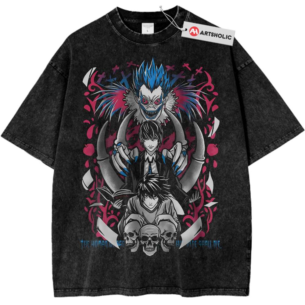 Ryuk vs Light Yagami Shirt, Death Note Shirt, Anime Shirt, Vintage T-Shirt