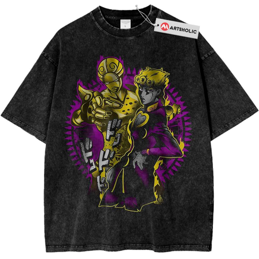 Giorno Giovanna Shirt, JoJo’s Bizarre Adventure Shirt, Anime Shirt, Vintage Tee