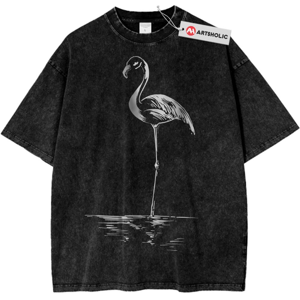 Flamingo Shirt, Wildlife Animal Shirt, Vintage Tee