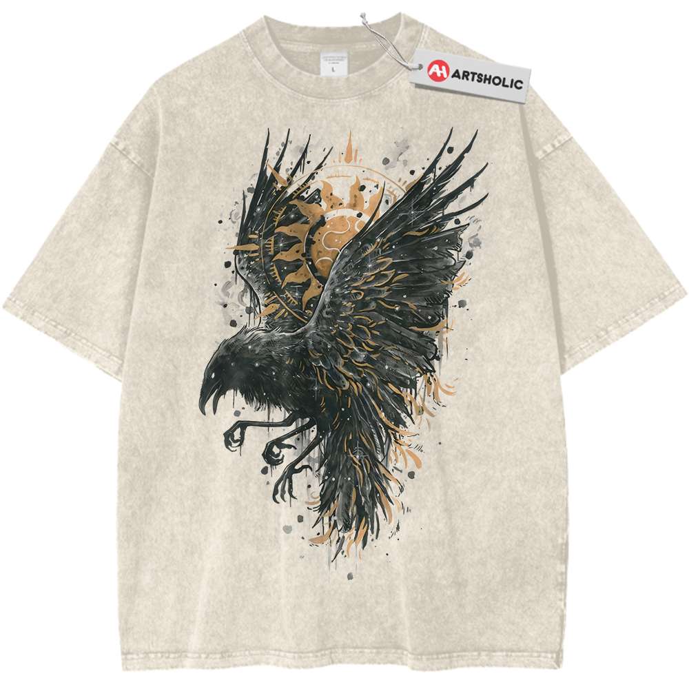 Mystic Raven Shirt, Animal Shirt, Vintage T-Shirt