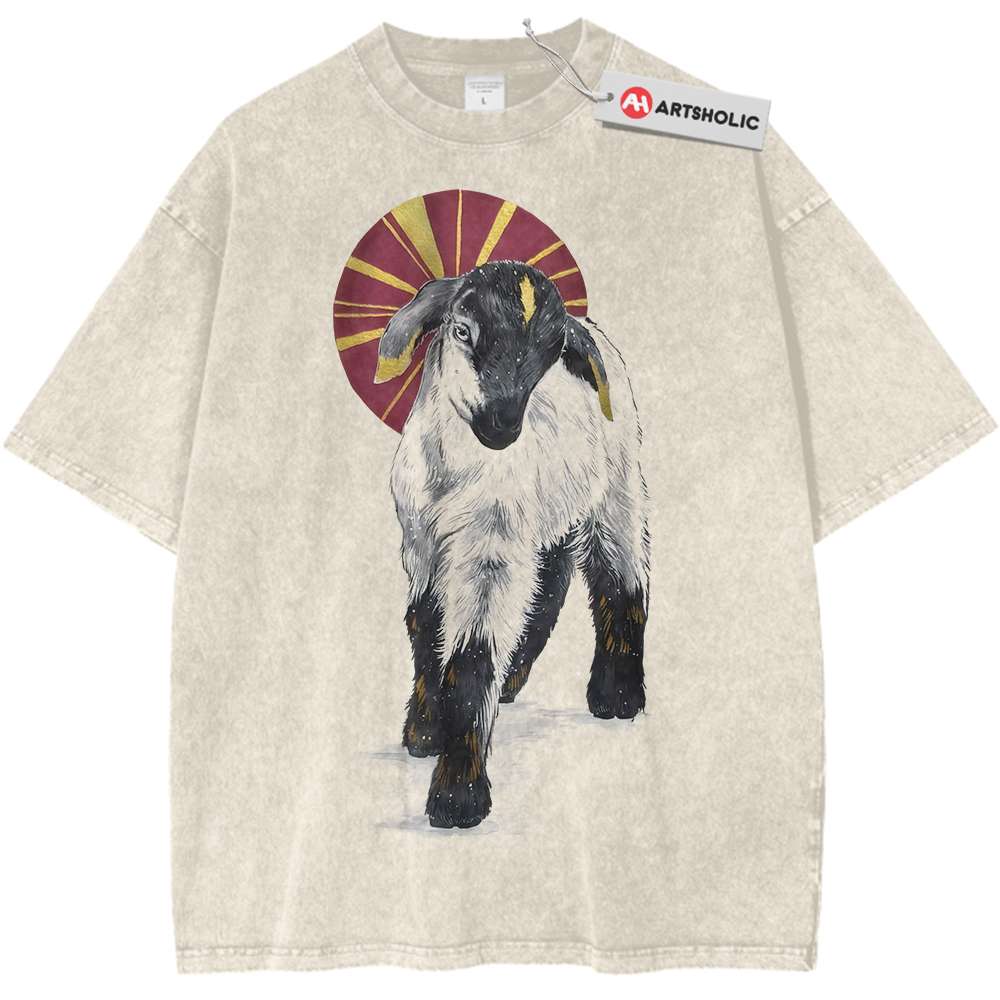 Radiant Goat Shirt, Farm Animal Shirt, Vintage T-Shirt