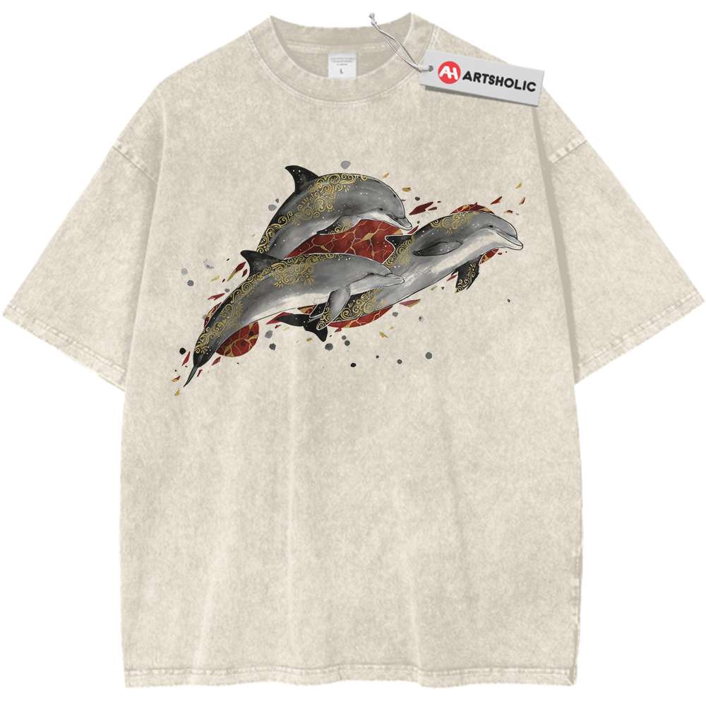 Dolphin Shirt, Animal Shirt, Vintage Tee