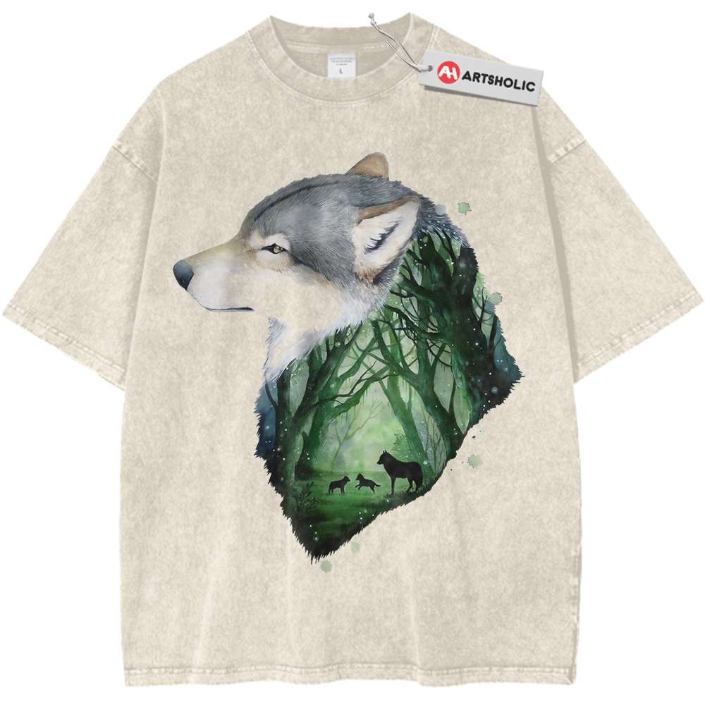 Forest Wolf Shirt, Wildlife and Nature Shirt, Vintage T-Shirt