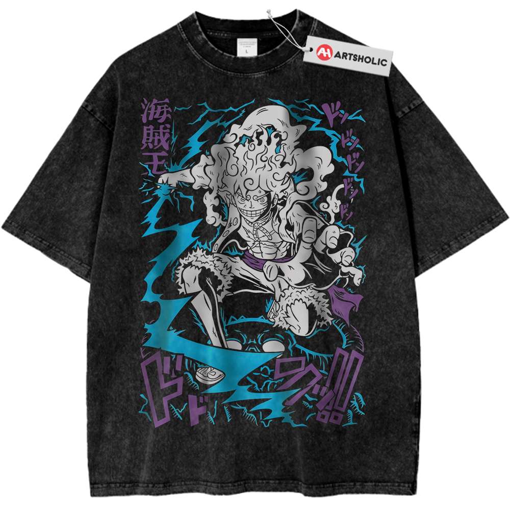 Sun God Nika – Monkey D Luffy Shirt, One Piece Shirt, Anime Shirt, Vintage T-Shirt