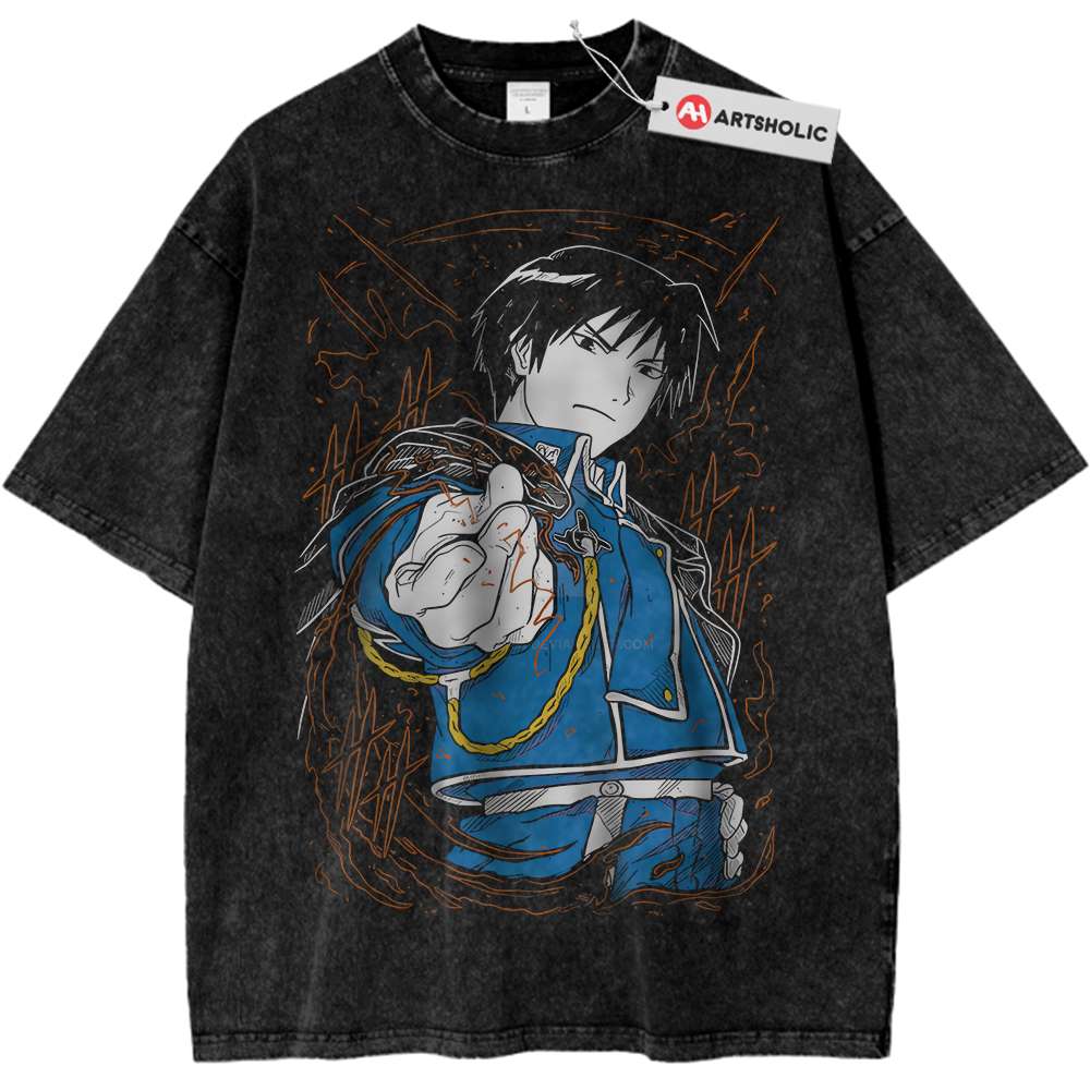 Roy Mustang Shirt, Fullmetal Alchemist Shirt, Anime Shirt, Vintage T-Shirt