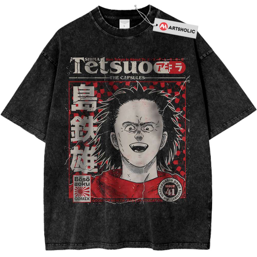 Tetsuo Shima Shirt, Akira Shirt, Anime Shirt, Vintage Tee