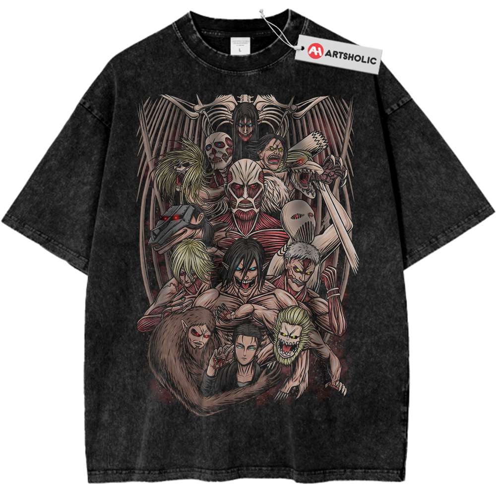 Eren Yeager Shirt, Attack On Titan Shirt, AOT Shirt, Anime Shirt, Vintage Tee