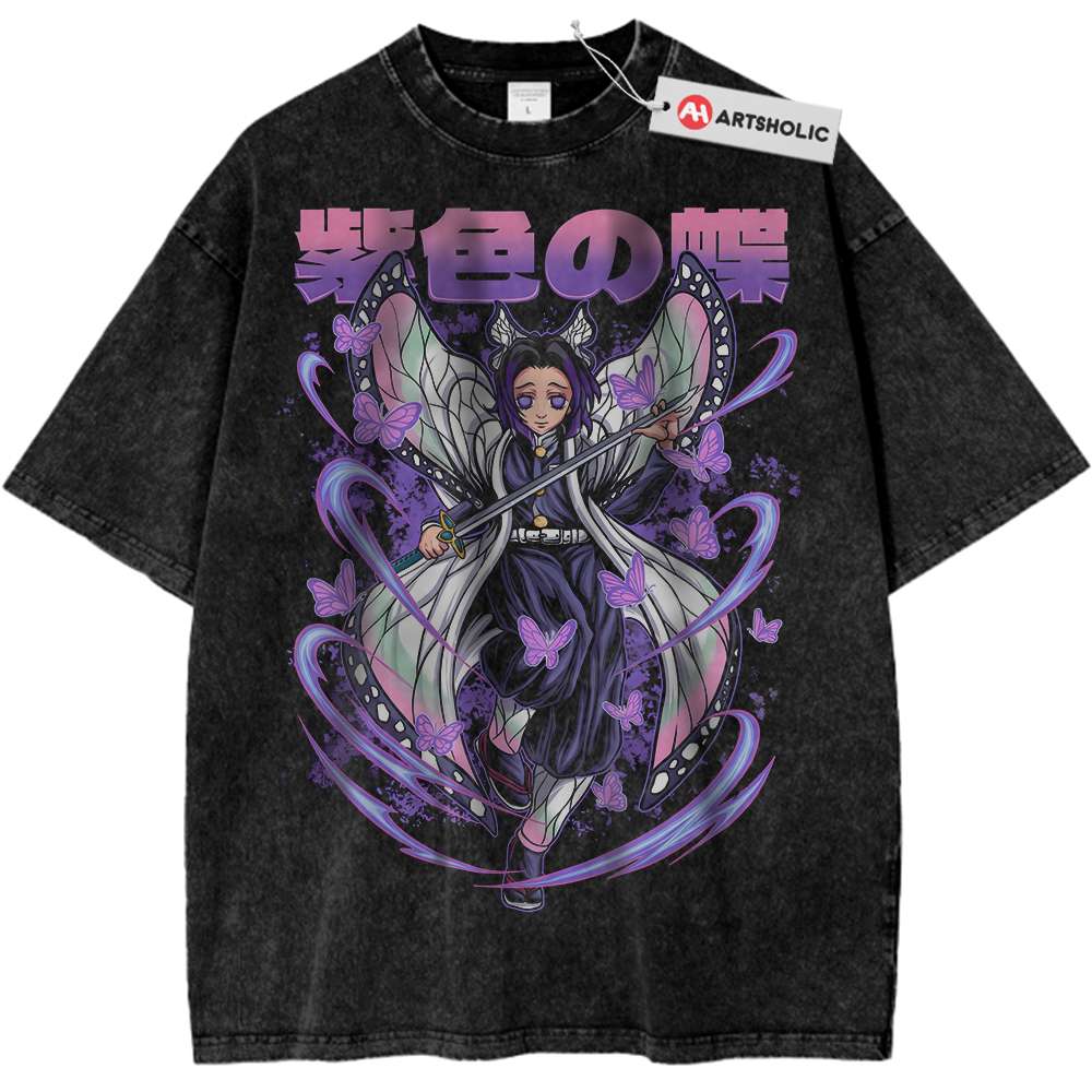 Shinobu Kocho Shirt, Demon Slayer Shirt, Anime Shirt, Vintage Tee