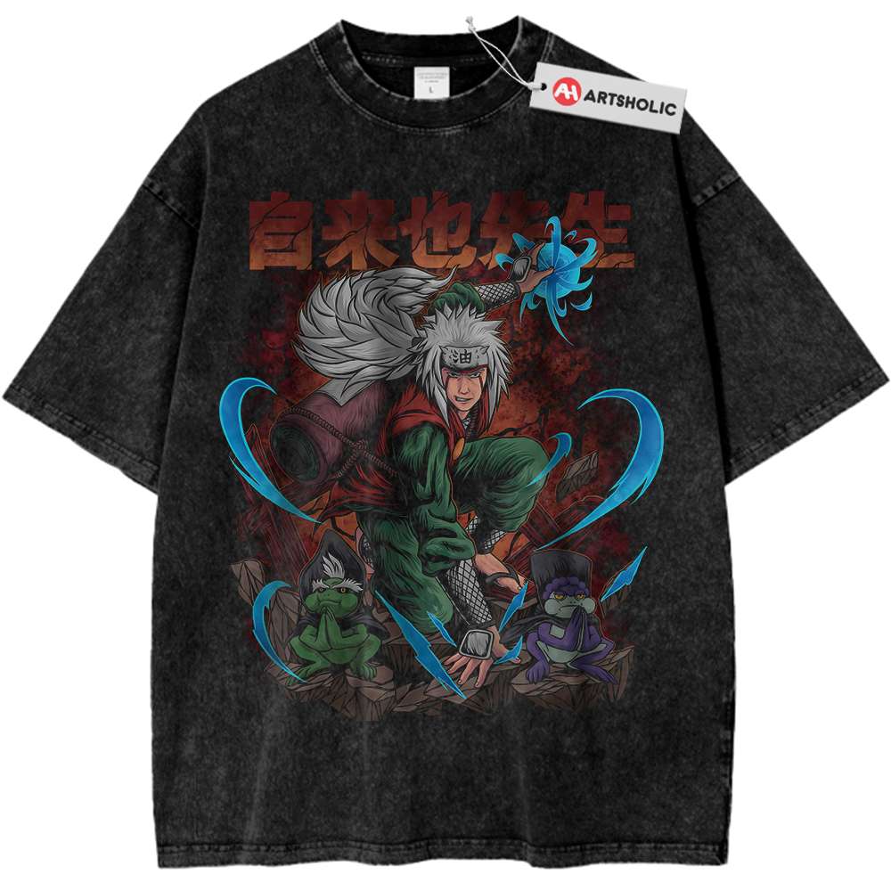Jiraiya Shirt, Naruto Shirt, Anime Shirt, Vintage T-Shirt