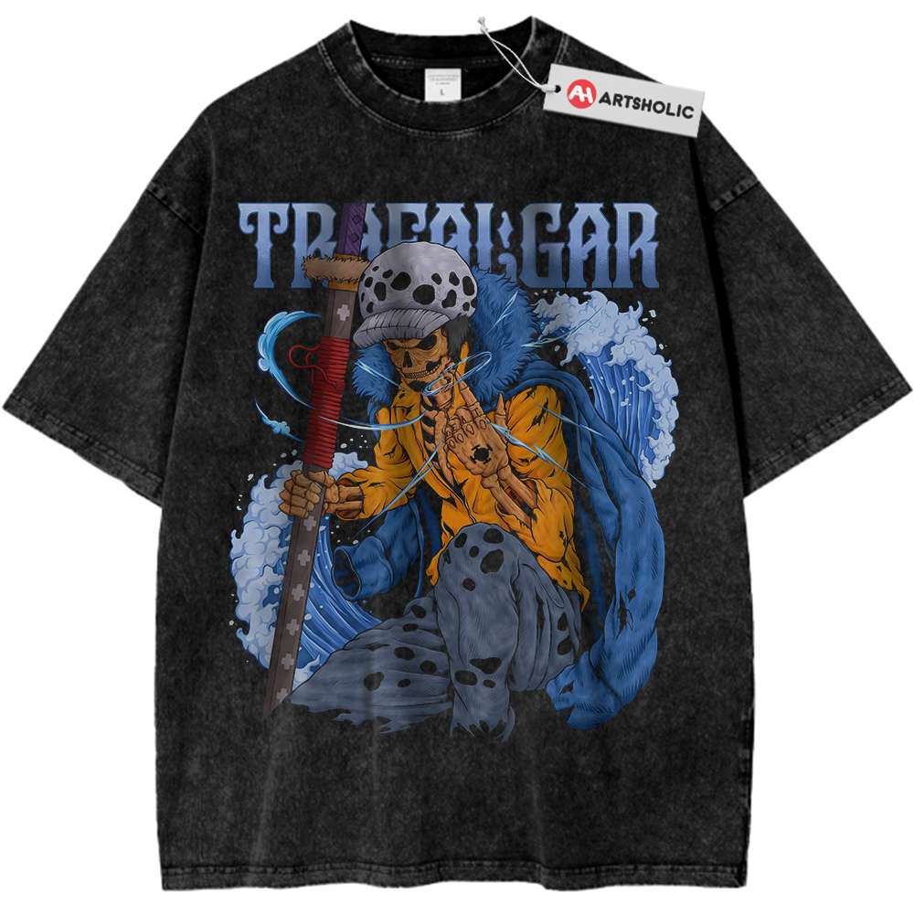 Skull Trafalgar D Water Law Shirt, One Piece Shirt, Anime Shirt, Vintage T-Shirt