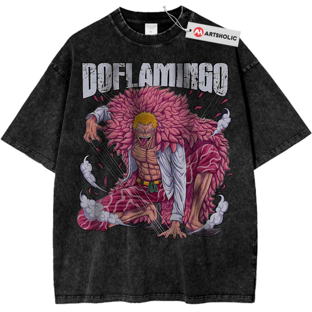 Donquixote Doflamingo Shirt, One Piece Shirt, Anime Shirt, Vintage T-Shirt