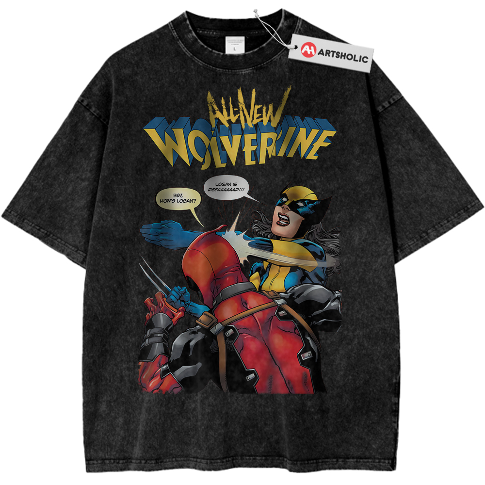 X-23 Shirt, Wolverine Shirt, Deadpool Shirt, Marvel Comics Shirt, Vintage Tee