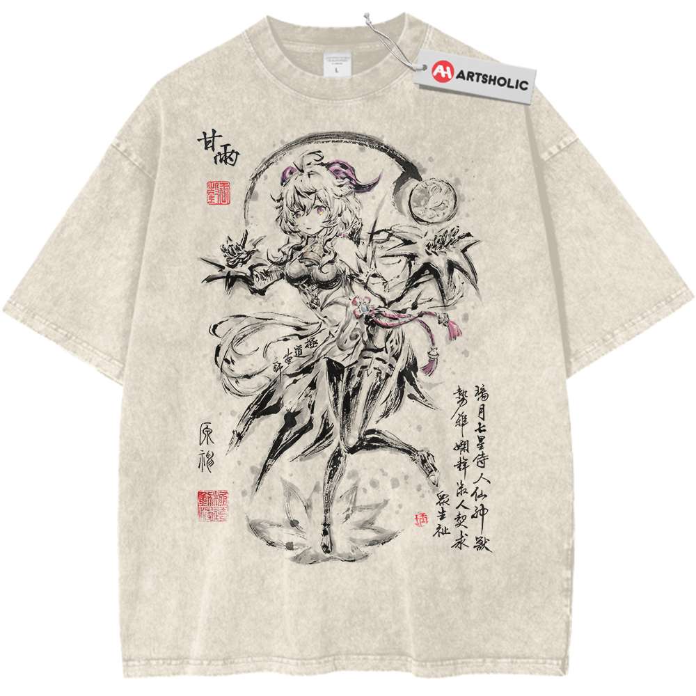 Ganyu Shirt, Genshin Impact Shirt, Game Shirt, Vintage T-Shirt
