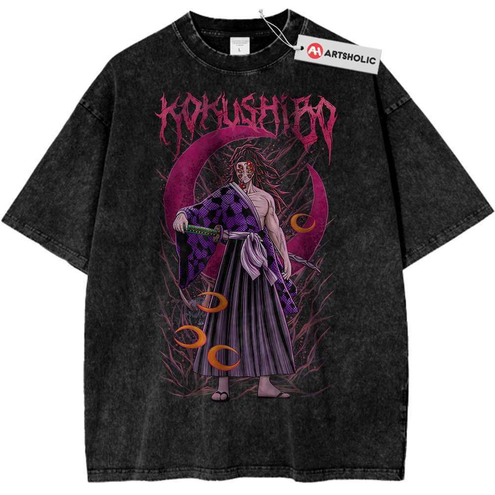Kokushibo Shirt, Demon Slayer Shirt, Anime Shirt, Vintage T-Shirt