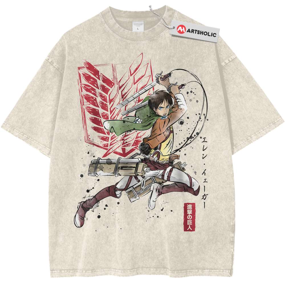 Eren Yeager Shirt, Attack on Titan Shirt, AOT Shirt, Anime Shirt, Vintage Tee