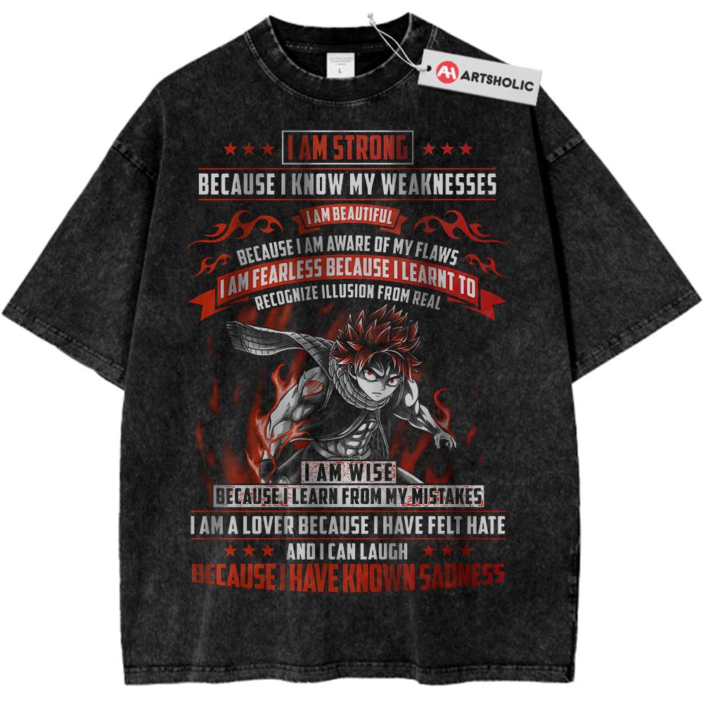 Natsu Dragneel Shirt, Fairy Tail Shirt, Anime Shirt, Vintage T-Shirt