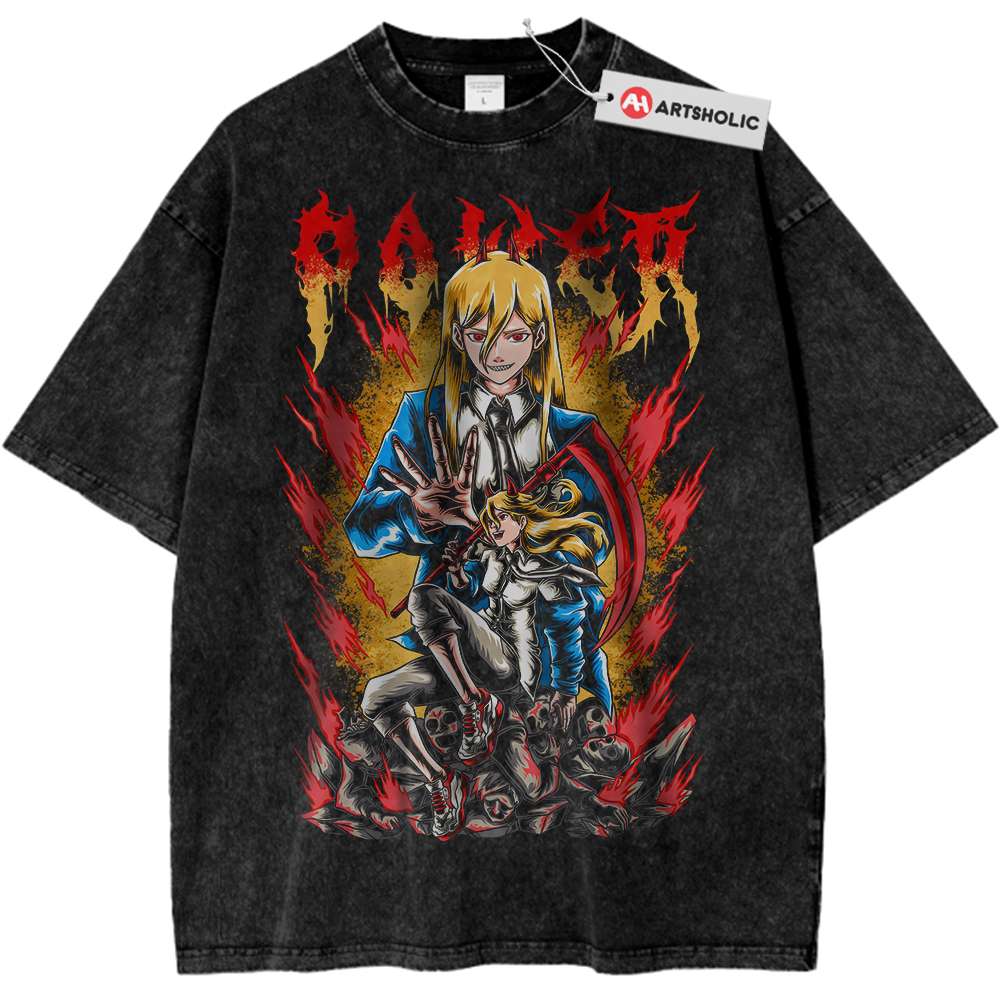Power Shirt, Chainsaw Man Shirt, Anime Shirt, Vintage Tee