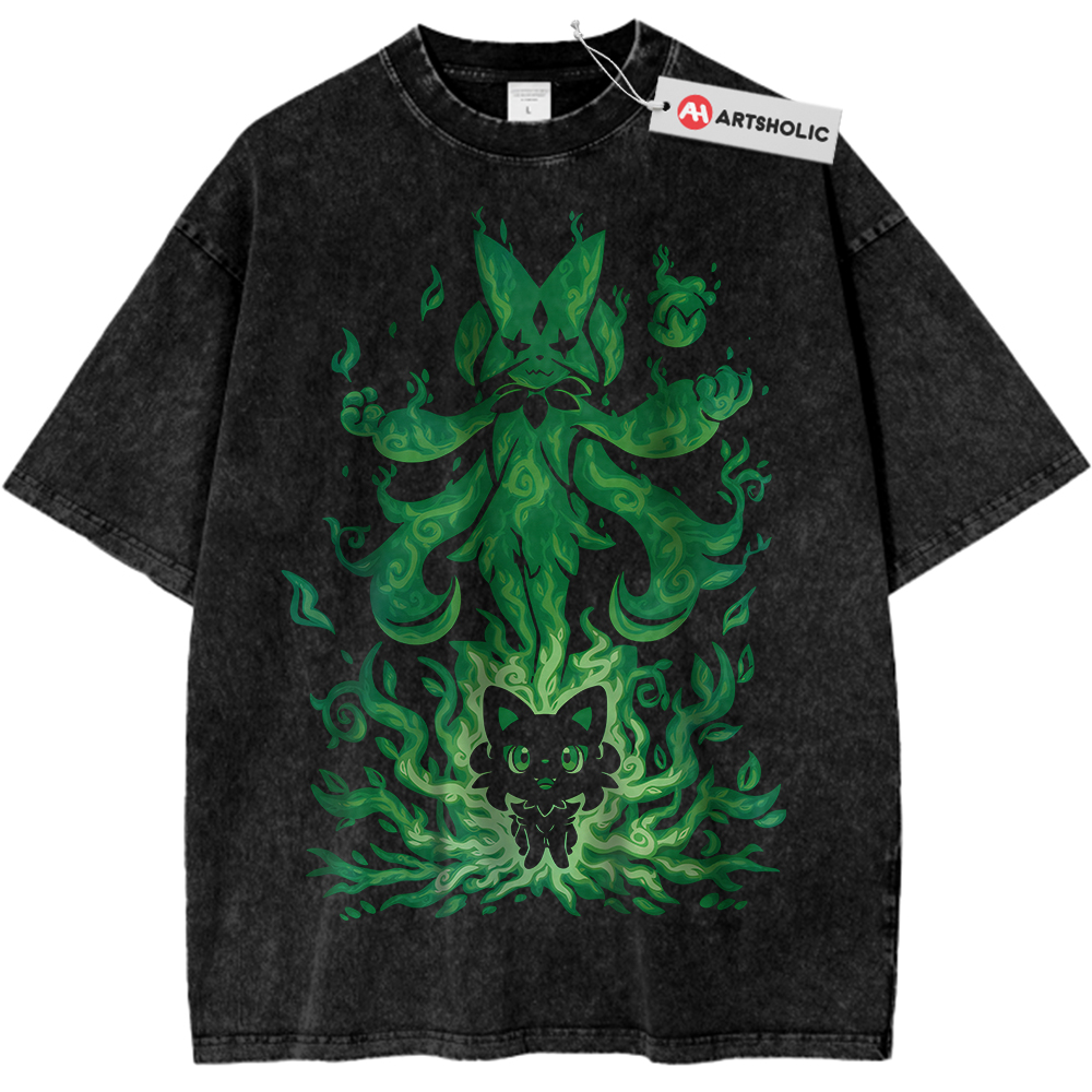Sprigatito vs Meowscarada Shirt, Pokemon Shirt, PKM Shirt, Anime Shirt, Vintage Tee