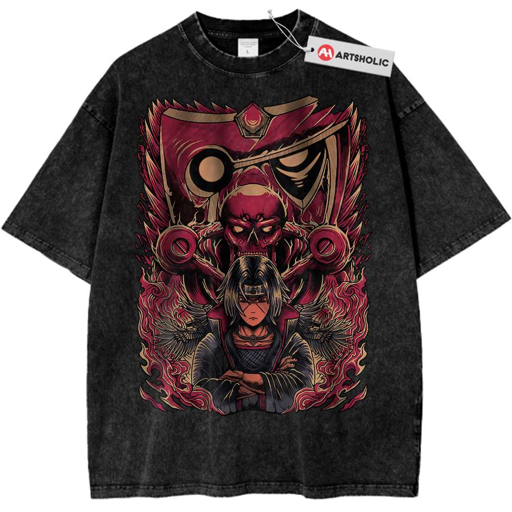 Itachi Uchiha Shirt, Akatsuki Shirt, Naruto Shirt, Anime Shirt, Vintage T-Shirt