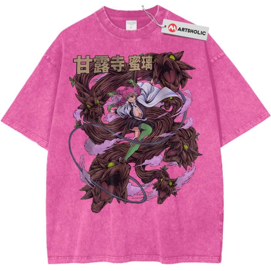 Mitsuri Kanroji Shirt, Demon Slayer Shirt, Anime Shirt, Vintage Tee Mitsuri Kanroji Shirt, Demon Slayer Shirt, Anime Shirt, Vintage Tee