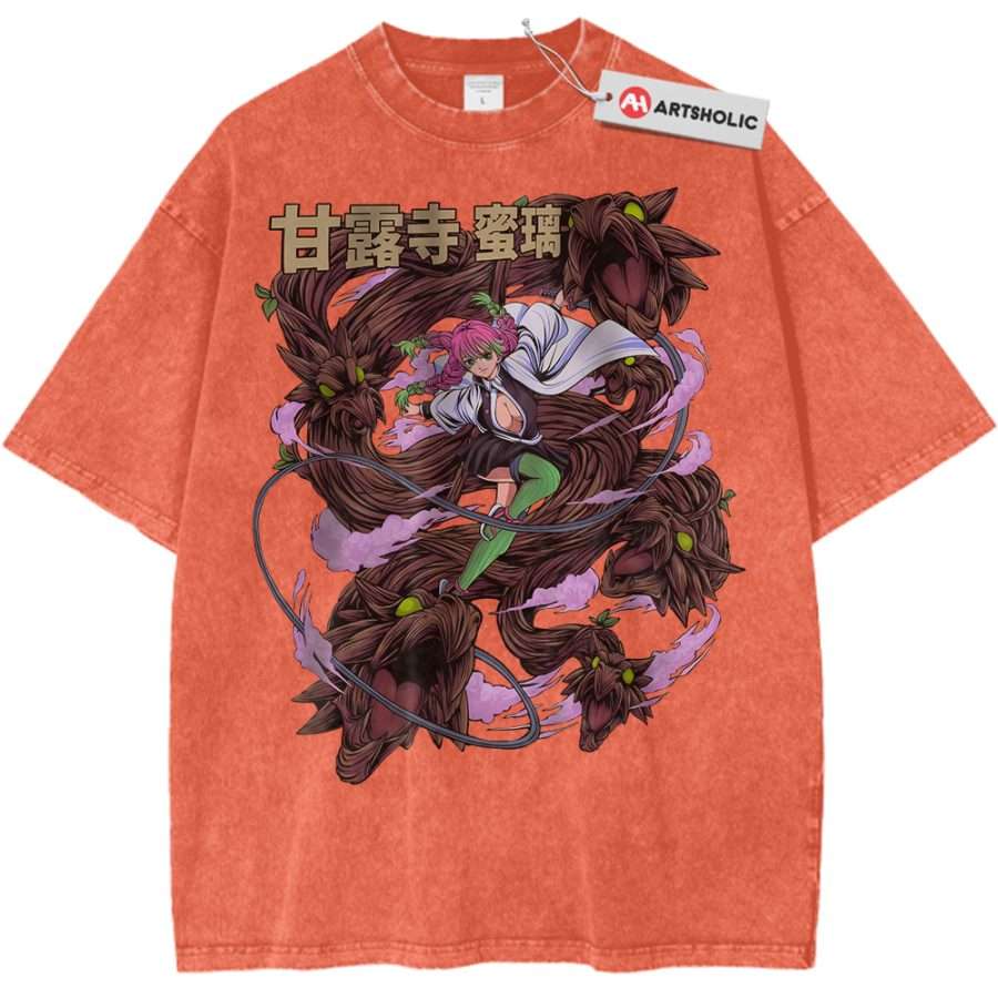 Mitsuri Kanroji Shirt, Demon Slayer Shirt, Anime Shirt, Vintage Tee Mitsuri Kanroji Shirt, Demon Slayer Shirt, Anime Shirt, Vintage Tee