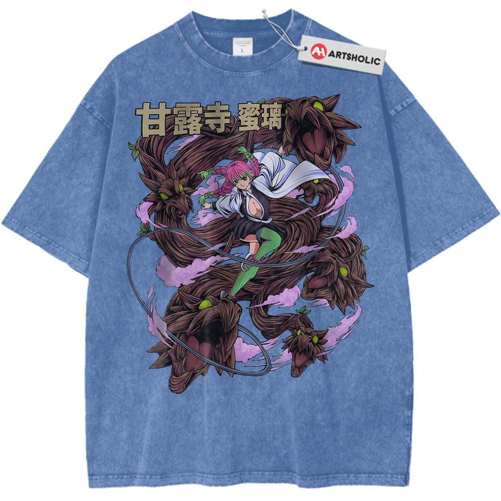 Mitsuri Kanroji Shirt, Demon Slayer Shirt, Anime Shirt, Vintage Tee Mitsuri Kanroji Shirt, Demon Slayer Shirt, Anime Shirt, Vintage Tee