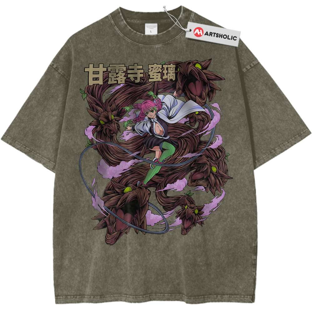 Mitsuri Kanroji Shirt, Demon Slayer Shirt, Anime Shirt, Vintage Tee Mitsuri Kanroji Shirt, Demon Slayer Shirt, Anime Shirt, Vintage Tee
