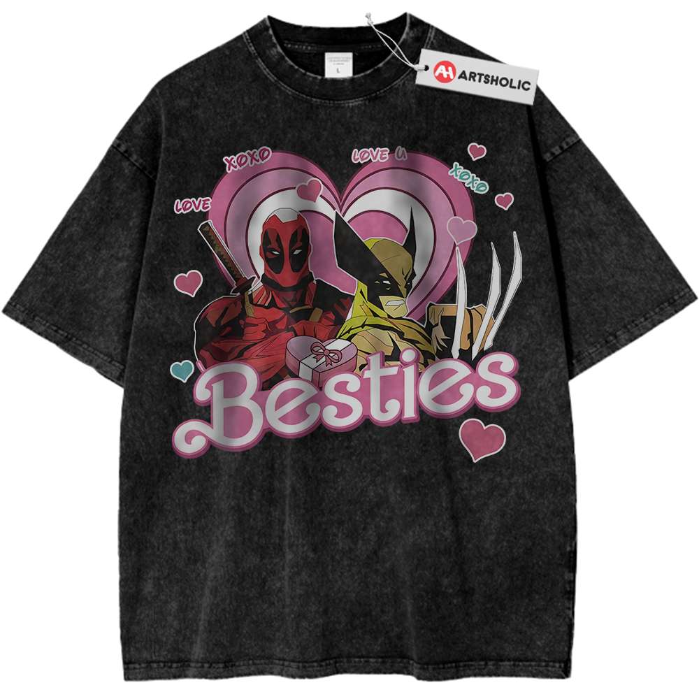 Deadpool vs Wolverine Shirt, Marvel Comics Shirt, Vintage T-Shirt