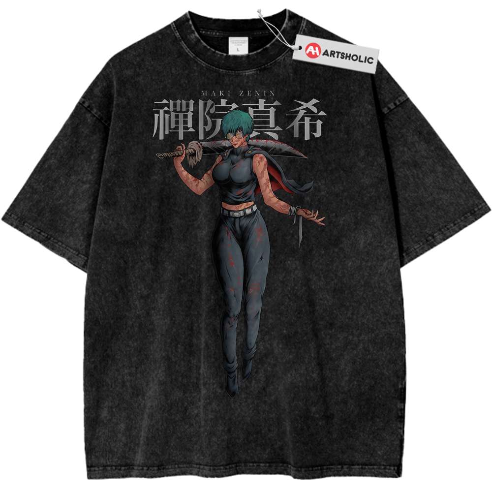 Maki Zenin Shirt, Jujutsu Kaisen Shirt, Anime Shirt, Vintage Tee