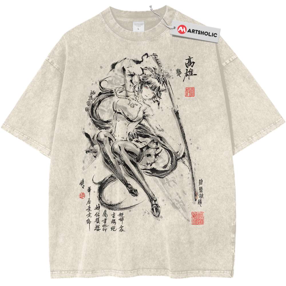 Takao Shirt, Azur Lane Shirt, Game Shirt, Vintage Tee