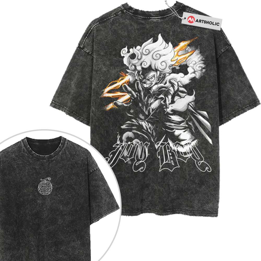 Monkey D Luffy Shirt, One Piece Shirt, Anime Shirt, Vintage T-Shirt 2-Sided